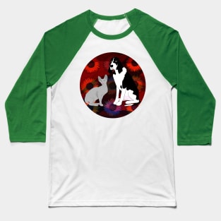 Sphinx and Dog Baseball T-Shirt